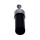 Black Silver Cylinder Glass Cabinet knobs